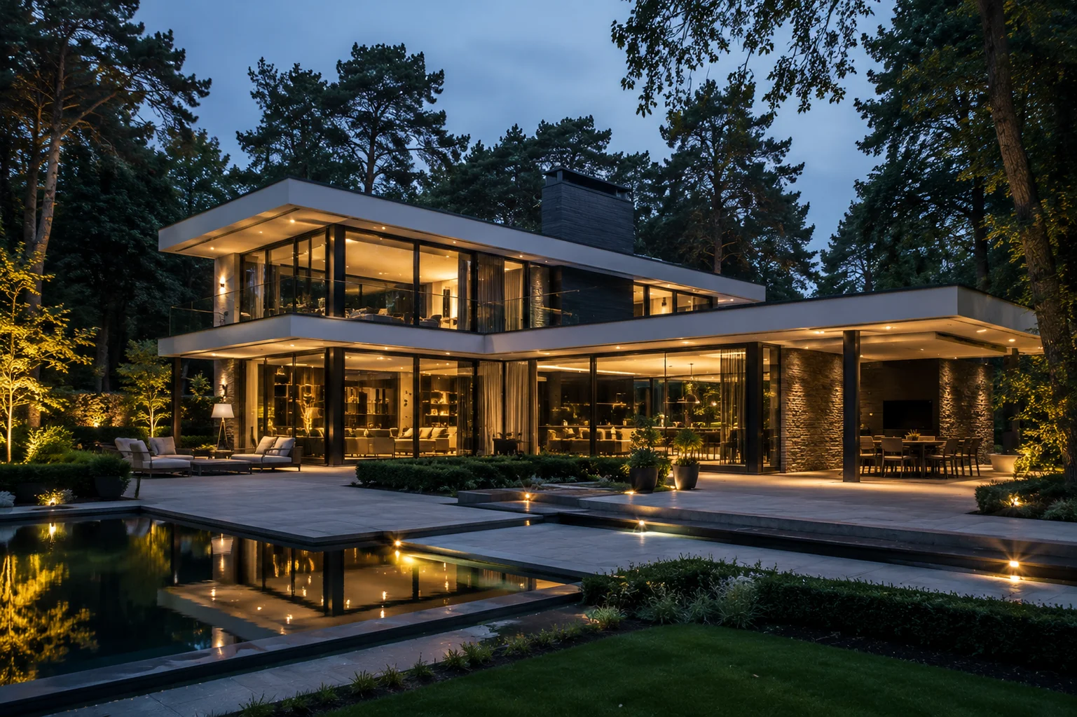 Domotica netwerk voor moderne villa's in Waalre